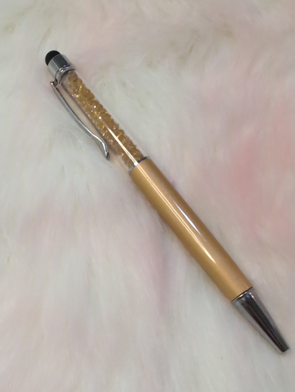 Gold Crystal Stylus Pen